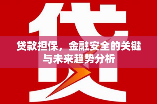 石鼓贷款担保，金融安全的关键与未来趋势分析