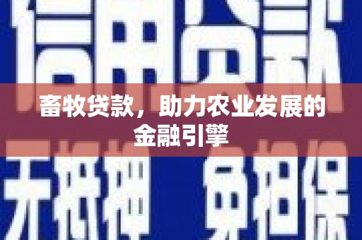 石鼓畜牧贷款，助力农业发展的金融引擎