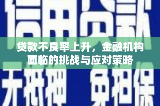 石鼓贷款不良率上升，金融机构面临的挑战与应对策略