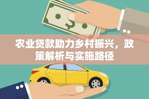 石鼓农业贷款助力乡村振兴，政策解析与实施路径