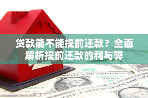 石鼓贷款能不能提前还款？全面解析提前还款的利与弊