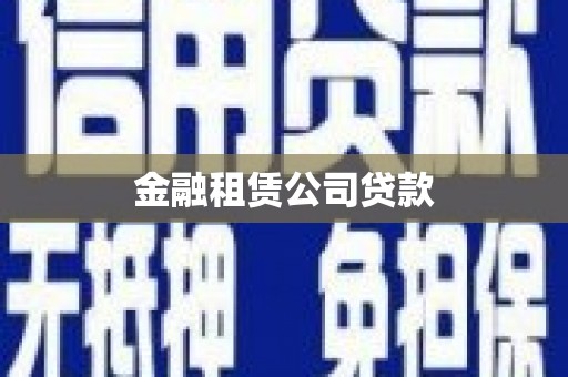 石鼓金融租赁公司贷款