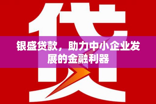 石鼓银盛贷款，助力中小企业发展的金融利器