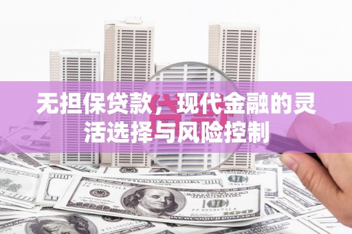 石鼓无担保贷款，现代金融的灵活选择与风险控制