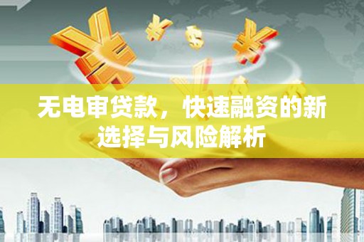 石鼓无电审贷款，快速融资的新选择与风险解析