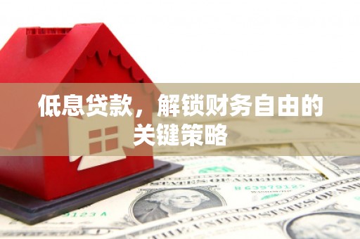 石鼓低息贷款，解锁财务自由的关键策略