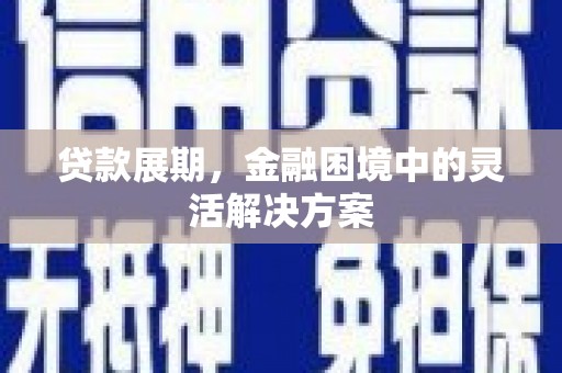 石鼓贷款展期，金融困境中的灵活解决方案