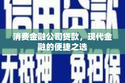 石鼓消费金融公司贷款，现代金融的便捷之选