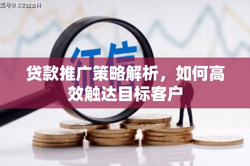 石鼓贷款推广策略解析，如何高效触达目标客户