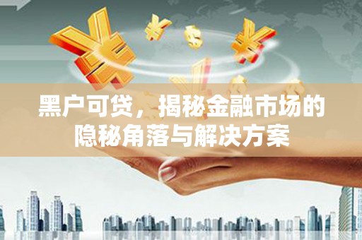 石鼓黑户可贷，揭秘金融市场的隐秘角落与解决方案