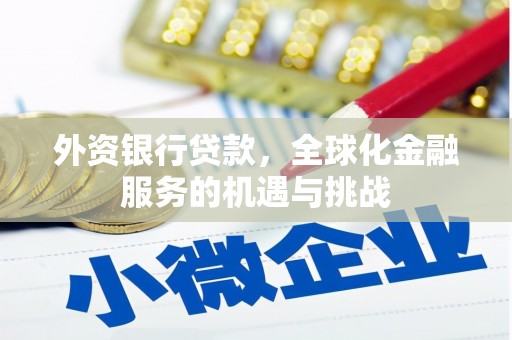石鼓外资银行贷款，全球化金融服务的机遇与挑战