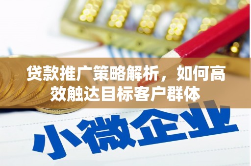 石鼓贷款推广策略解析，如何高效触达目标客户群体