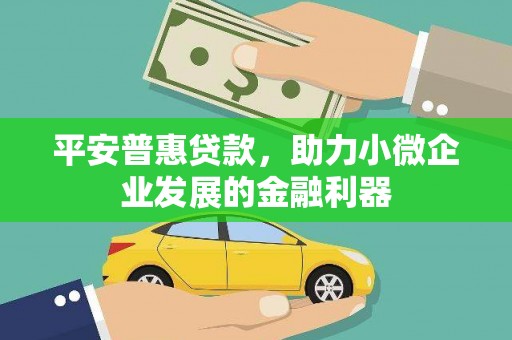 石鼓平安普惠贷款，助力小微企业发展的金融利器