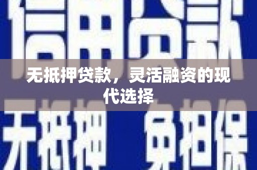 石鼓无抵押贷款，灵活融资的现代选择