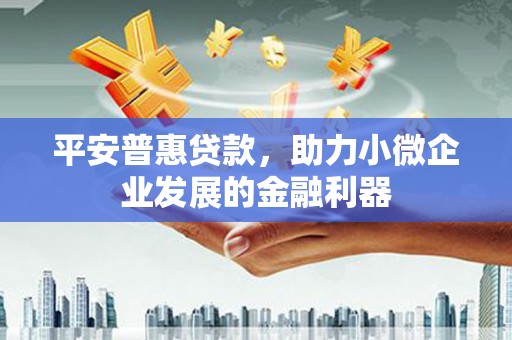 石鼓平安普惠贷款，助力小微企业发展的金融利器
