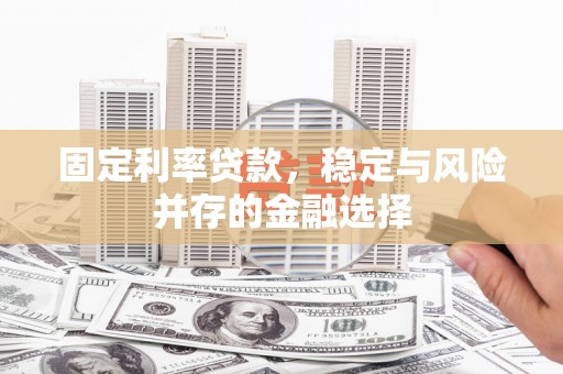 石鼓固定利率贷款，稳定与风险并存的金融选择