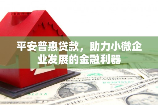 石鼓平安普惠贷款，助力小微企业发展的金融利器