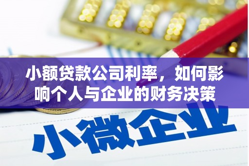 石鼓小额贷款公司利率，如何影响个人与企业的财务决策