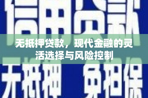 石鼓无抵押贷款，现代金融的灵活选择与风险控制
