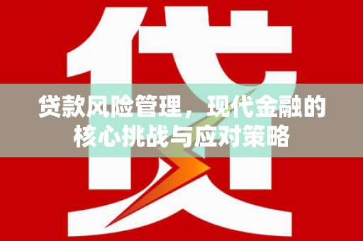 石鼓贷款风险管理，现代金融的核心挑战与应对策略