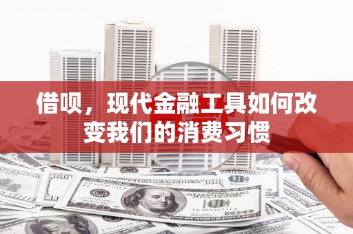 石鼓借呗，现代金融工具如何改变我们的消费习惯