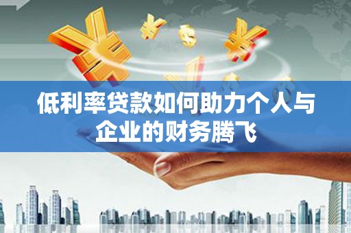 石鼓低利率贷款如何助力个人与企业的财务腾飞