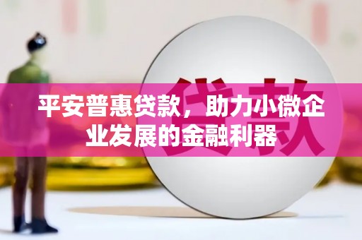 石鼓平安普惠贷款，助力小微企业发展的金融利器