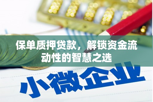 石鼓保单质押贷款，解锁资金流动性的智慧之选
